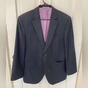 Charles Tyrwhitt Dark Blue Sport Coat with Notched Lapels - 42S
